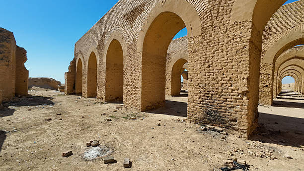 istock Ancient Brick Arches in Desert Landscape 2208318944