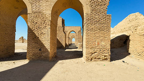 istock Ancient Brick Arches in Desert Landscape 2208318968