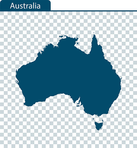 Australia map vector of the Australia map australia stock illustrations