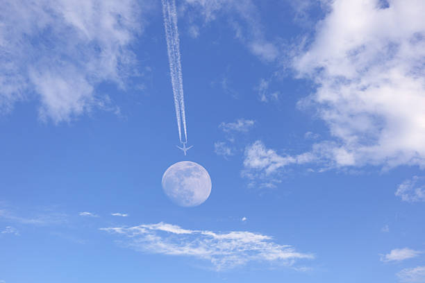 Airliner high in the sky