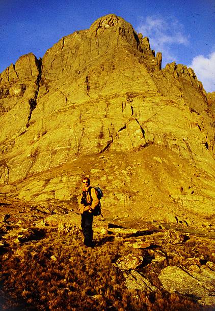 istock Climbing Crestone Needle, Crestone Peak, Mount Humbolt, and Kit Carson Peak, Sangre De Cristo Mountains, San Isabel National Forest, Sangre De Cristo Wilderness Colorado July 1983 2208374314