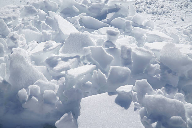 istock close up on plowed snow after blizzard 2208402790