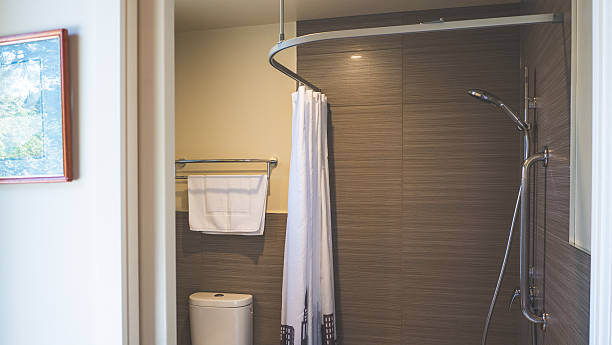 istock Bathroom interior sing vanity toilet wash room shower 2208405852