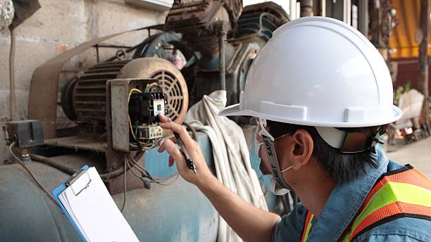 istock Mechanical Engineering Check and Record Magnetic Contactor Data of Air Compressor in Plant 2208415167