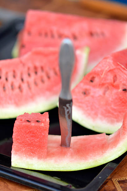 Sliced watermelon ready to eat