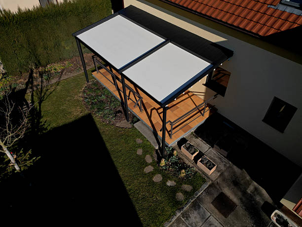 istock Rolling Roof And Pergola Systems Designed for winter gardens and restaurants.It has been applied in many domestic and international projects. Systems are made entirely under commitment., simply operate electric blinds with smartphone app or using push b 2208426286
