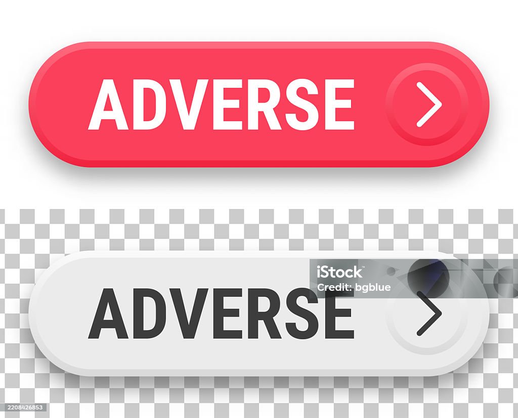 Apprehensive Click Adverse 3d Click Web Buttons On Blank Background Stock Illustration ...