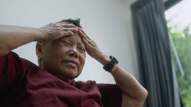 istock Asian senior woman mental health problems. 4K 2208442864