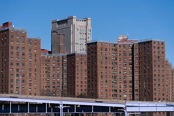 Cellular telecommunication base station on a rooftop of a building near Grand Army Plaza, Brooklyn, New York.