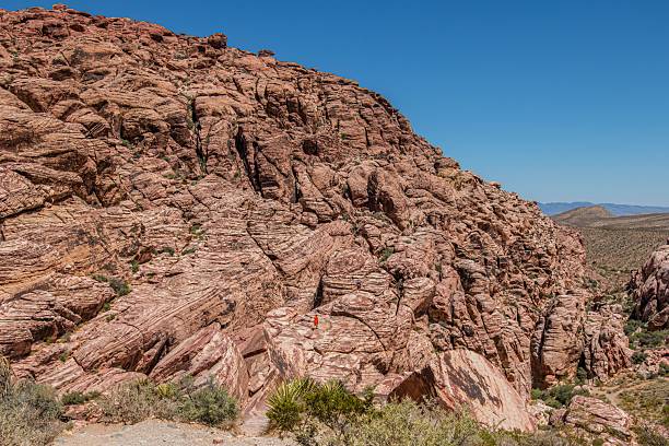 istock Hiker on Red Rock Canyon landscape. 2208444929