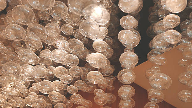 istock A chandelier made of glass, shaped like bubbles 2208445222