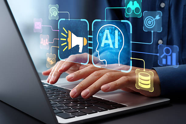 istock AI agent and marketing promotion automation technology. Advertisement AD and campaign management. Businessman using laptop computer to give instructions to artificial intelligence at desk in office. 2208458200