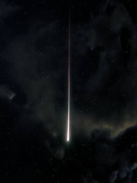 istock Meteor in the starry sky. Meteorite glows at night. 2208458967