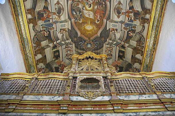 istock Rich decoration in Saint Francis church ceiling. 2208462816