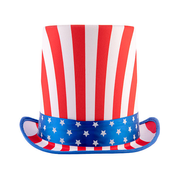 istock Extra tall American hat isolated on white background 2208473161