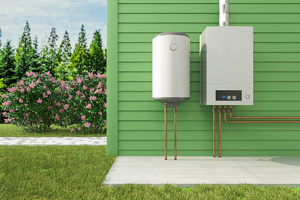 istock Modern Water Heater And Boiler System On House Wall 2208473290