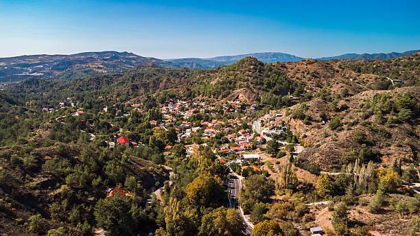 istock Picturesque village in a lush valley 2208474027