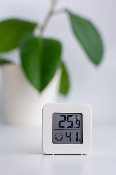 istock device for measuring moisture and air temperature 2208479988