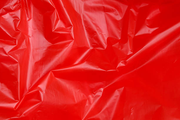 istock red plastic texture and background is wrinkled or crumpled 2208485006