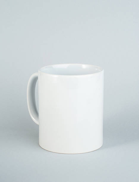 istock Two-tone 11oz mug on isolated background. Mug with black handle and inner part. 2208495860