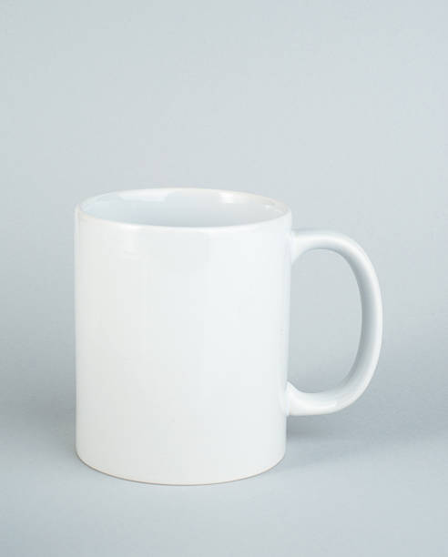 istock Two-tone 11oz mug on isolated background. Mug with black handle and inner part. 2208495872