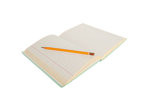 istock Copybook Mockup, Notebook on Office Desk with Copy Space for Text, Moleskin Template 2208497089