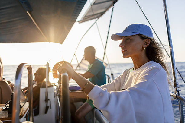 istock Group of friends enjoying sailing 2208497396