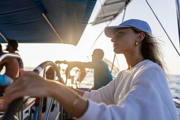 istock Group of friends enjoying sailing 2208497402