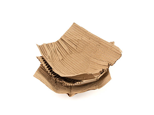 istock Eco paper packaging texture background, crumpled biodegradable cardboard packing 2208509087