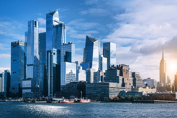 istock Modern Manhattan Skyline Featuring Iconic Skyscrapers at Sunrise 2208515429