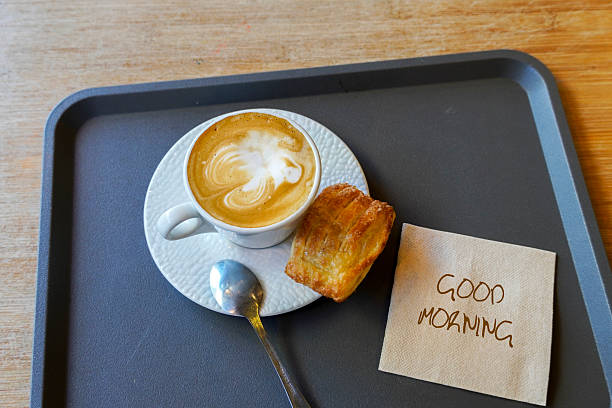 Coffee mug with good morning messages , Happy day