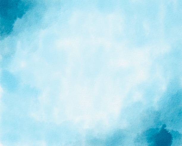 istock Soft blue watercolor background texture with gentle gradients and organic flow. Hand painted abstract design, perfect for branding, invitations, packaging, digital art, and modern creative projects. 2208527622