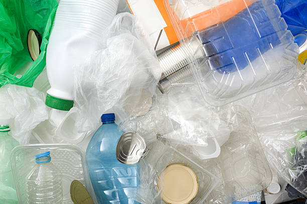 istock Background with pile of dirty containers for recycling 2208528070