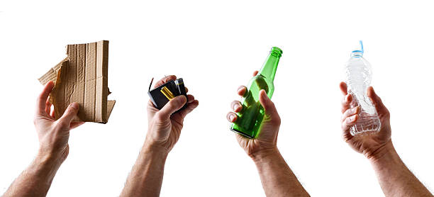 istock Set of hands collecting different types of waste for recycling 2208528079
