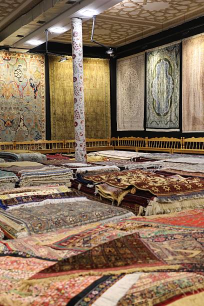 istock Carpet Merchant shop - Uzbekistan 2208531923
