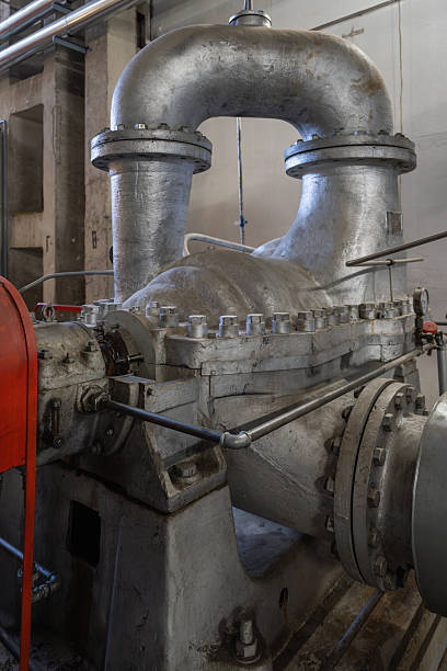 The fire protection piping room