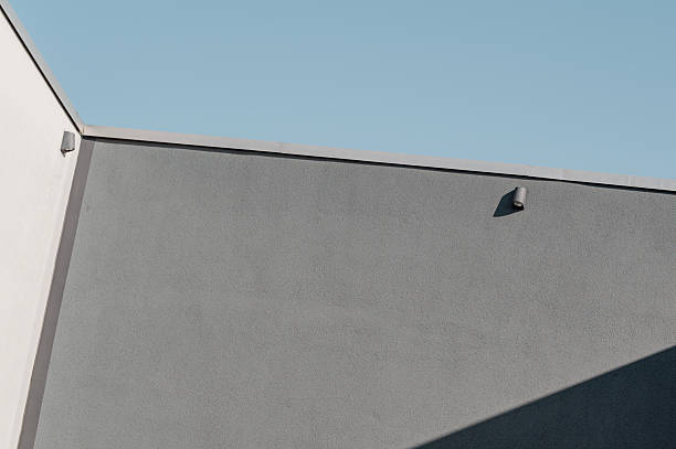 minimalist abstract partial view of a modern exterior facade