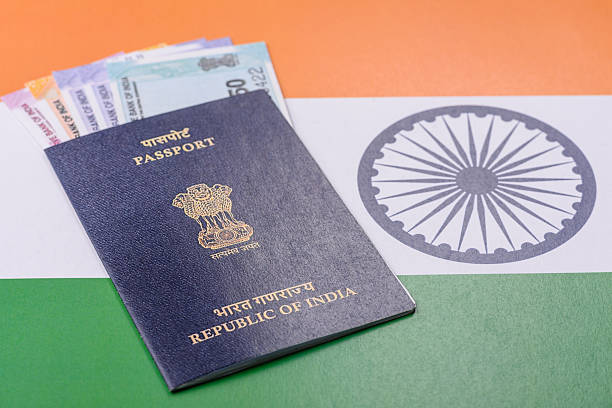 istock Indian citizen passport, a document for travelling 2208535706