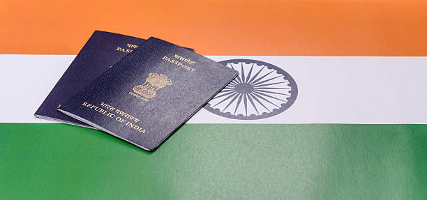 istock Indian citizen passport, a document for travelling 2208535785