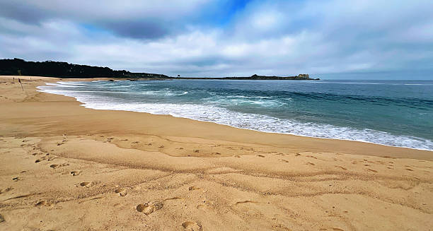 istock Beach with golden sand and crystal-clear water 2208547366