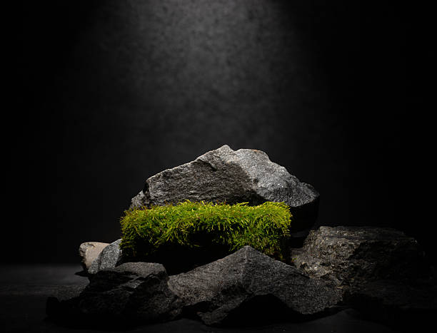 istock natural stones with texture in composition for cosmetic medical podium background 2208549588