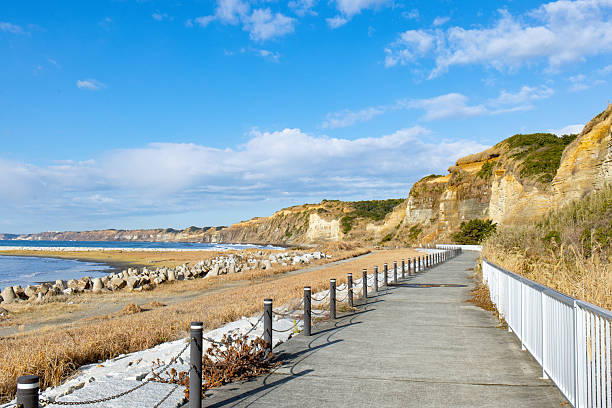 Cliff in Choshi City, Chiba Prefecture,Byoubugaura