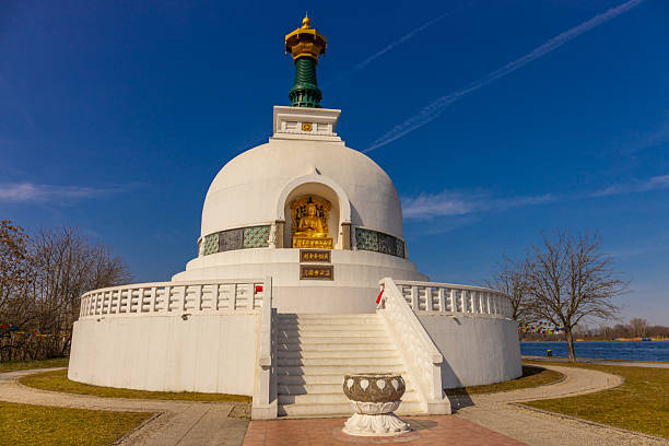 istock Peace pagoda buddhist temple shire in Vienna 2208558229