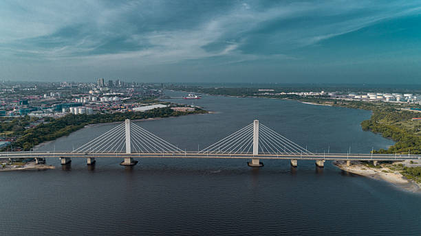 istock Hanging bridge connects Dar es salaam city 2208563746