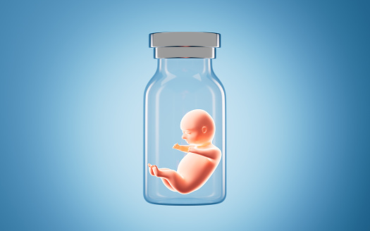 Testing Science Embryo Human Embryo Model Test Tube Baby 3d Rendering Stock Photo - Download ...