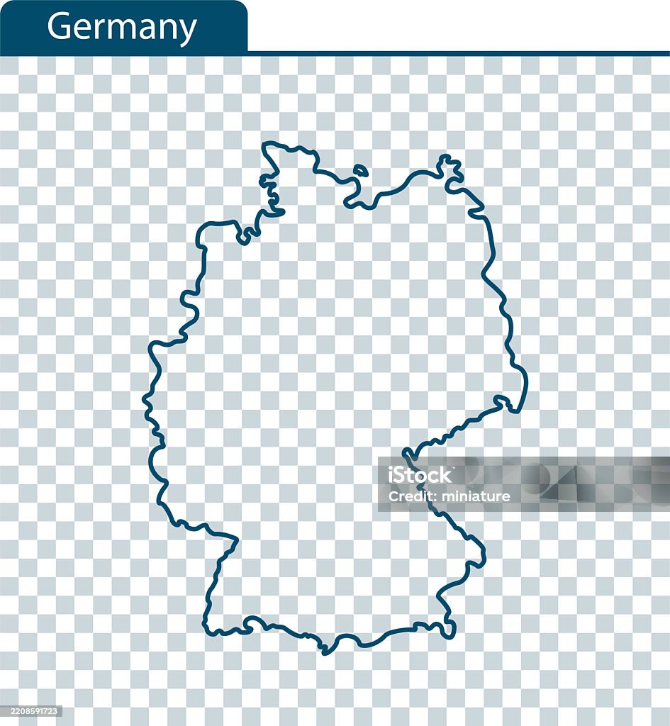Germany Edit Map Germany Map Stock Illustration - Download Image Now - Backgrounds ...