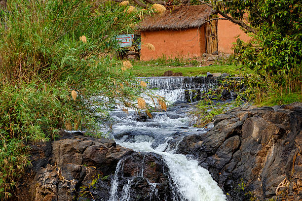 The Lily waterfall are located near the village of Ampefy, in the Itasy region, central Madagascar.