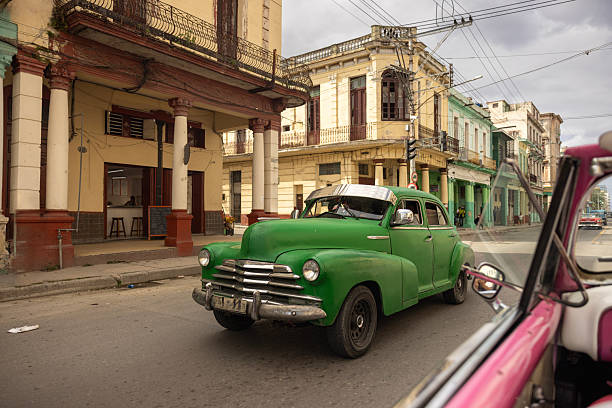 classic car on the streets of Cuba