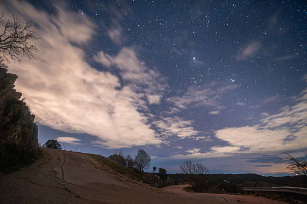 istock Starry Night Sky Over Winding Road 2208614601