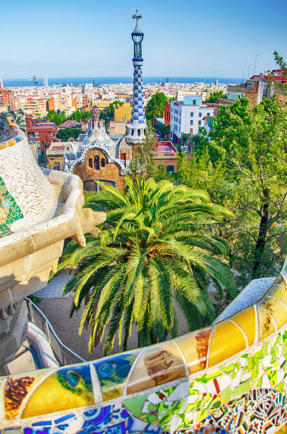 istock Park Guell in Barcelona, Spain 2208625401